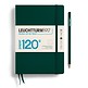 Libreta Medium (A5), Edition 120, Tapa dura, 203 Páginas numeradas, Forest Green, Punteado