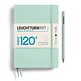 Libreta Medium (A5), Edition 120, Tapa dura, 203 Páginas numeradas, Mint Green, Punteado