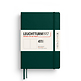 Libreta Medium (A5), Tapa dura, 411 páginas numeradas, Forest Green, Blanco