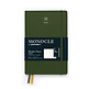 Agenda Semana Vista y Libreta Monocle, B6+ 2027, con libreto extra, Olive, Inglés