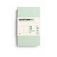 Jottbook pur (A6), 64 páginas numeradas, en blanco, Mint Green, set de 3