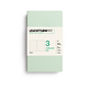Jottbook pur (A6), 64 páginas numeradas, dotted, Mint Green, set de 3